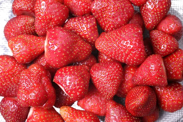 Close Shot Strawberries — Stock Photo, Image