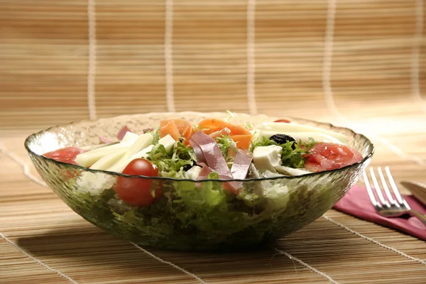 Close Shot Salad Table - Stock-foto