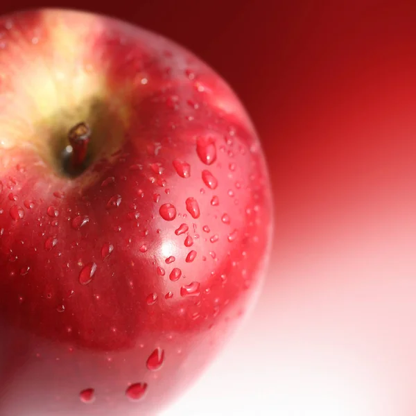 Nahaufnahme Bild Von Sauberem Und Frischem Apfel — Stockfoto