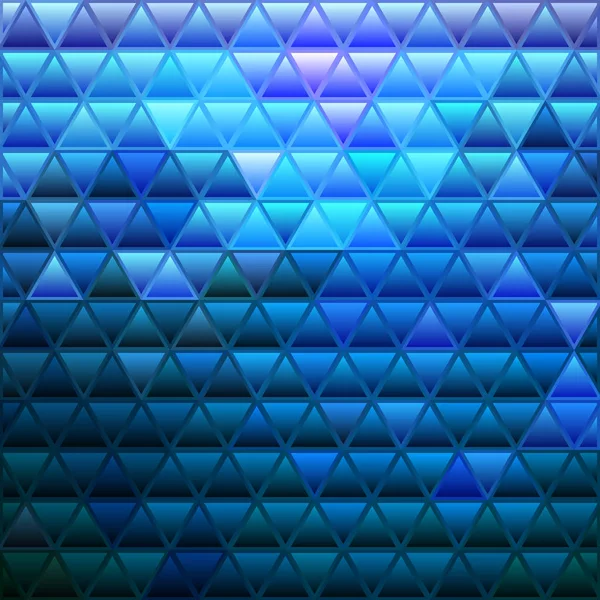 Abstraktní Vektor Barevné Sklo Trojúhelník Mozaika Pozadí Jasně Modrá — Stock fotografie