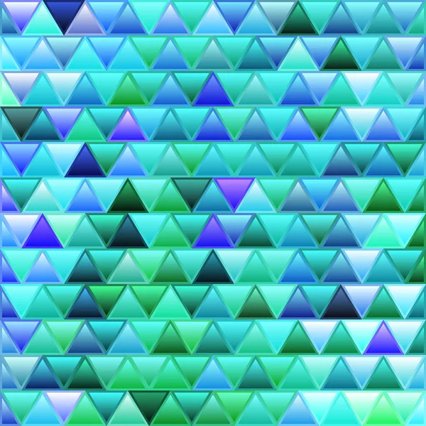 抽象的なベクトルステンドグラスの三角形のモザイクの背景 青と緑 — ストック写真