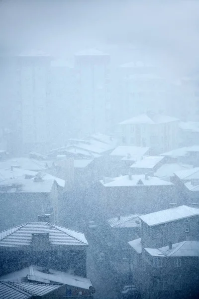 Een Beeld Van Stad Winter — Stockfoto