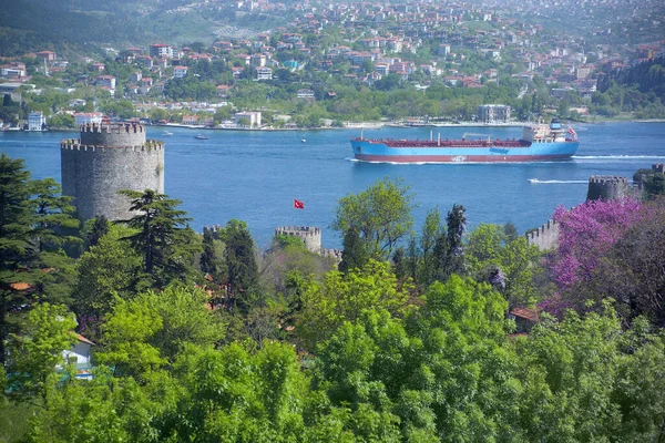 Μια Εικόνα Του Κάστρου Ρουμελί Στην Κωνσταντινούπολη Τουρκία — Φωτογραφία Αρχείου