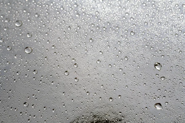 Close Shot Rain Drops Background — Stock Photo, Image