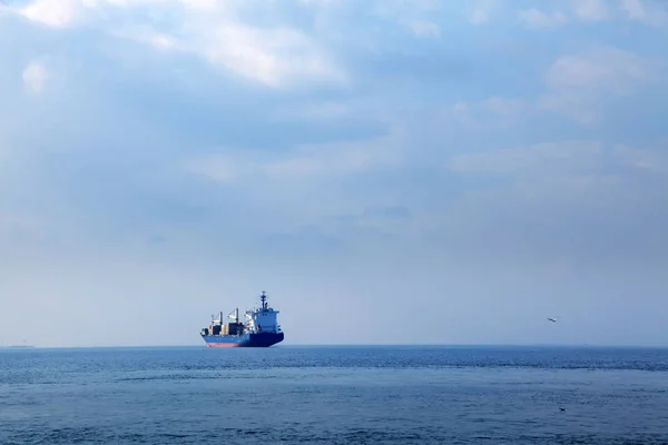 Image Big Ship Sea — Stock Photo, Image