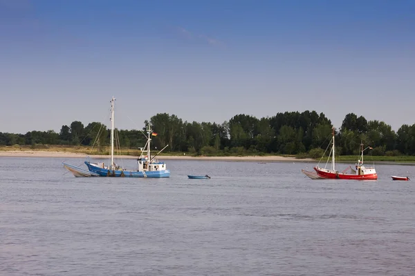 Hamburg Almanya Avrupa Yakınlarındaki Elbe Yengeç Kesicisi — Stok fotoğraf