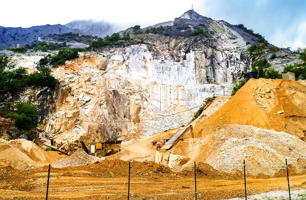 Cava Carrara Estrazione Del Famosissimo Marmo Carrara Italia — Foto Stock