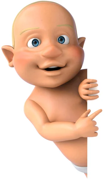 Render Cute Baby Boy — Stock Photo, Image