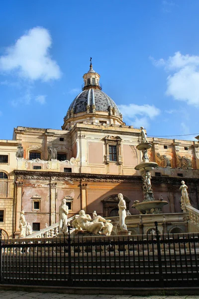 Piazza Pretoria Palermo — Stock Photo, Image