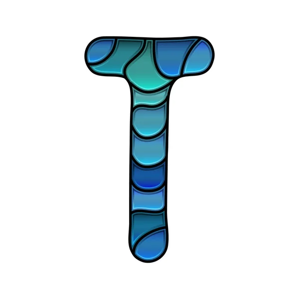 Stained Glass Font Letter — ストック写真