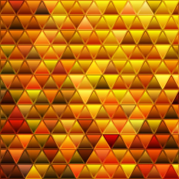 彩色玻璃三角形马赛克背景 橙色和棕色 — 图库照片