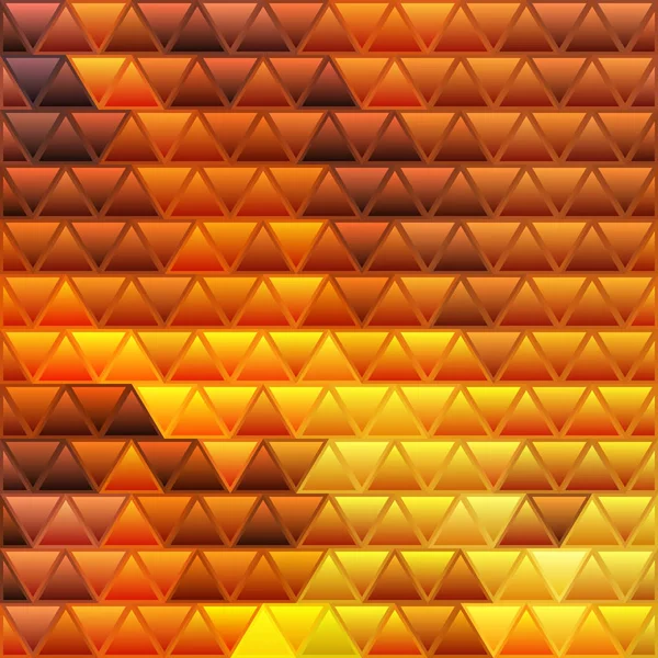 Abstrato Vetor Manchado Fundo Triângulo Vidro Mosaico Laranja Marrom — Fotografia de Stock