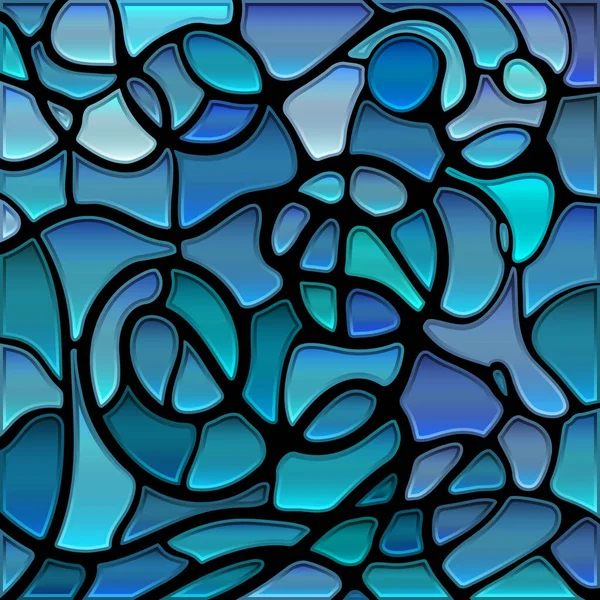Абстрактный Векторный Витраж Мозаики Синий Серый — стоковое фото