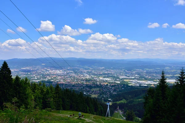 Blick Zum Jeschken Bei Liberec — Stockfoto