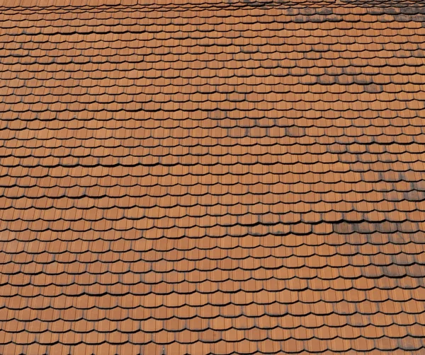 Telhado Azulejos Edifício Antigo Close Ups Detalhes Uma Estrutura — Fotografia de Stock