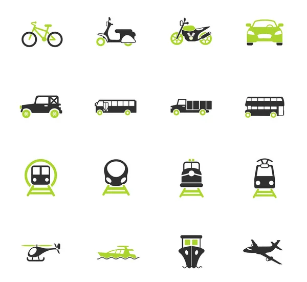 Ikony Wektorowe Transportu Projektowania Sieci Web Interfejsu Użytkownika — Zdjęcie stockowe