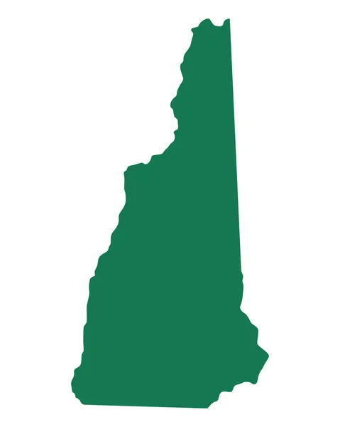Χάρτης Του New Hampshire — Φωτογραφία Αρχείου