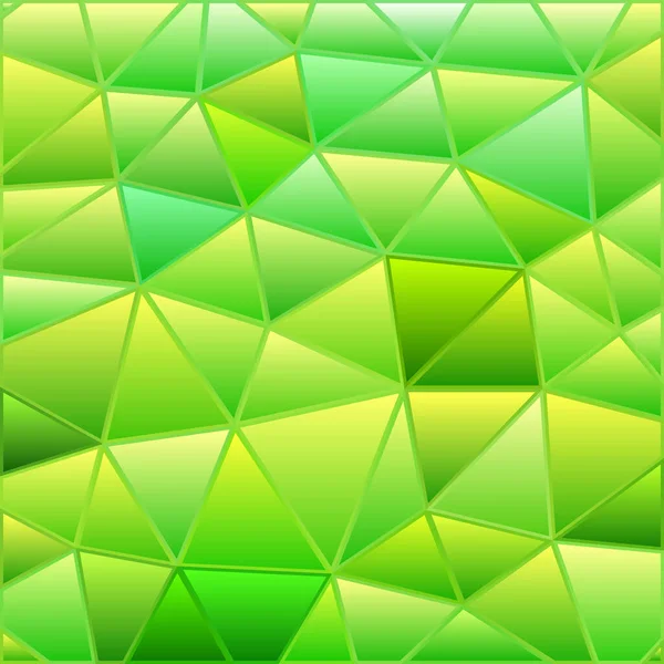 Абстрактний Векторний Мозаїчний Фон Вітражами Зелений Жовтий — стокове фото