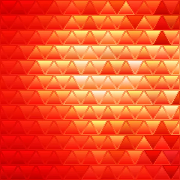 Abstrato Vetor Manchado Fundo Triângulo Vidro Mosaico Vermelho Laranja — Fotografia de Stock