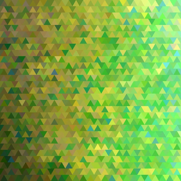 抽象的なベクトル幾何学的三角形の背景 緑と黄色 — ストック写真
