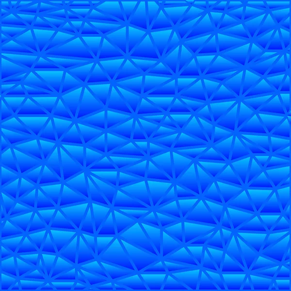 Astratto Vettore Vetrate Triangolo Mosaico Sfondo Blu — Foto Stock