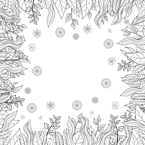 Doodle Vektor Květinová Vinobraní Karta — Stock fotografie