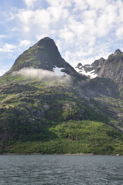 Lofoten Natuur Landschap Achtergrond — Stockfoto