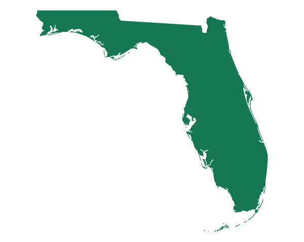 フロリダ州地図地理図 — ストック写真