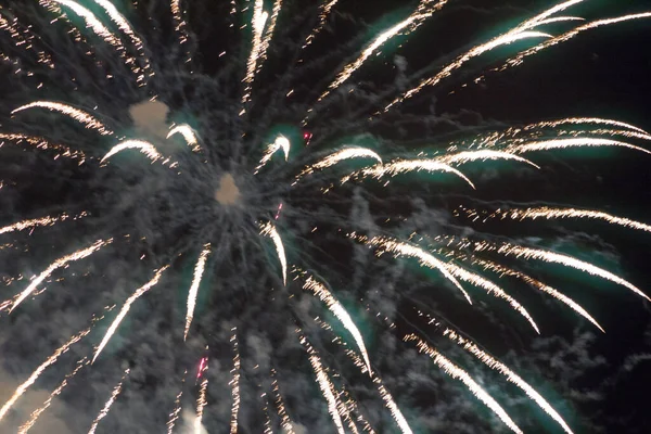 Fireworks Close Night — Stock Photo, Image