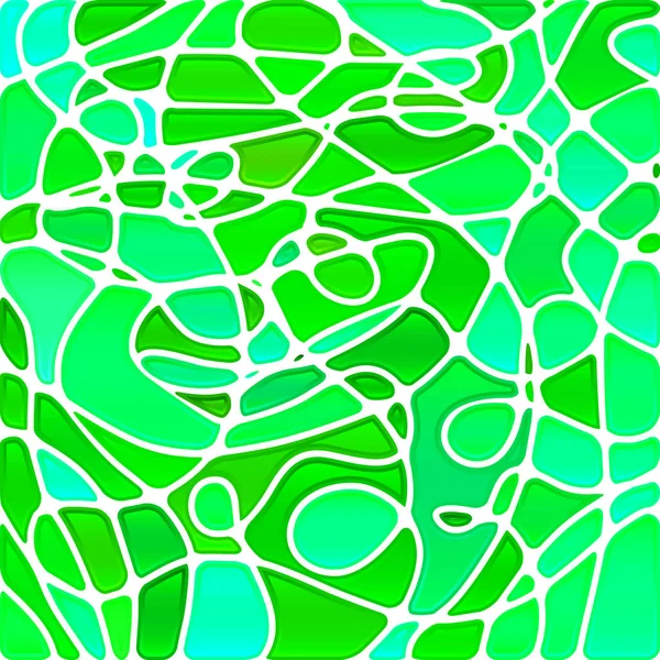 Abstrakcyjne Wektorowe Tło Mozaiki Witrażowej Zielony Niebieski — Zdjęcie stockowe