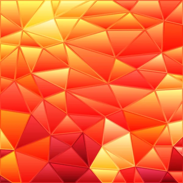 Abstrato Vetor Manchado Fundo Triângulo Vidro Mosaico Vermelho Laranja — Fotografia de Stock