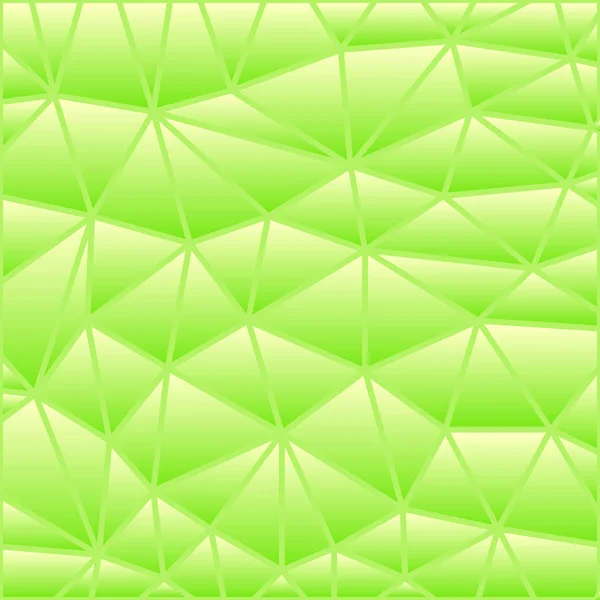 Abstrato Vetor Manchado Vidro Triângulo Mosaico Fundo Verde — Fotografia de Stock