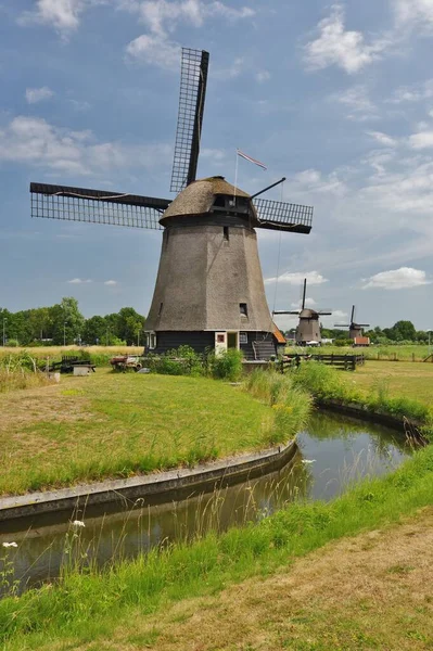 Paisagem Moinho Alkmaar Holland Norte Netherlands — Fotografia de Stock