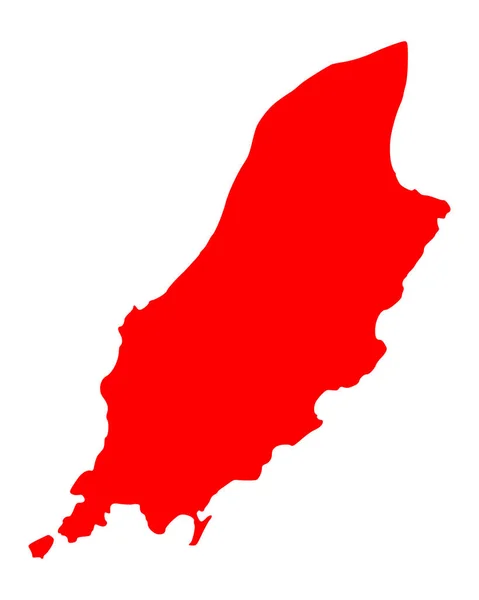Karta Över Isle Man — Stockfoto
