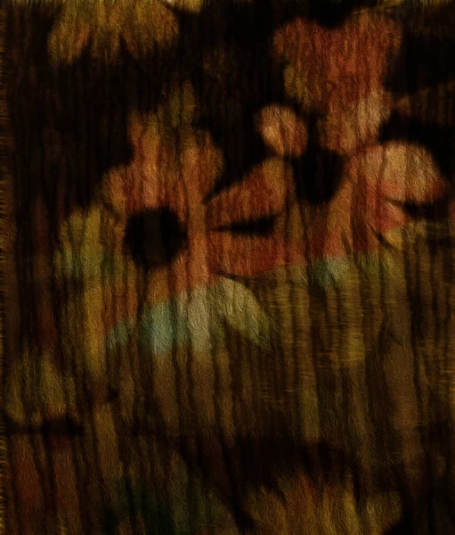Abstracción Colores Apagados Flores Oscuras Renderizado —  Fotos de Stock