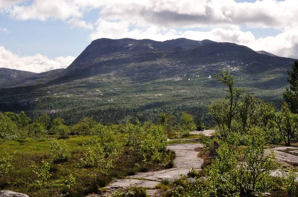 Norwegen Auf Naturlandschaft Hintergrund — Stockfoto