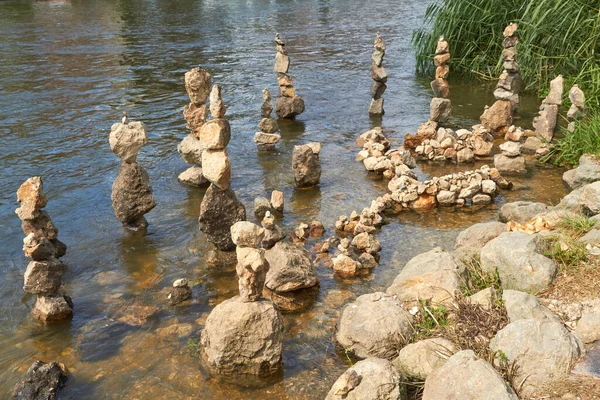 stones on the river
