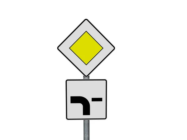 View Modern Road Sign — Stock Photo, Image