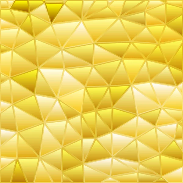 Abstraktní Vektor Barevné Sklo Trojúhelník Mozaika Pozadí Žlutá — Stock fotografie