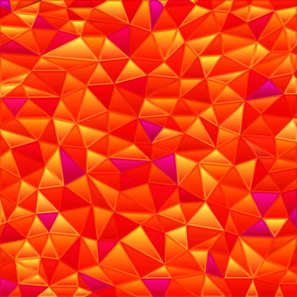 Vector Abstracto Vidrieras Triángulo Mosaico Fondo Rojo Naranja —  Fotos de Stock