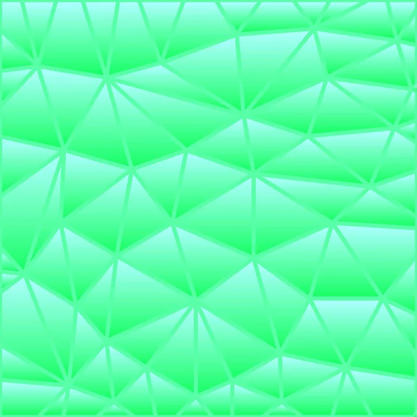 Vector Abstracto Vidrieras Triángulo Mosaico Fondo Verde — Foto de Stock