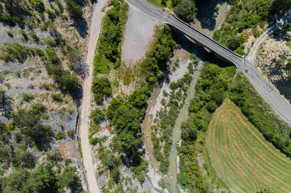 Birdview Fiume Francia — Foto Stock