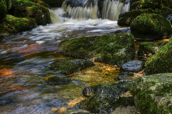 Vista Panorâmica Paisagem Majestosa Com Cachoeira — Fotografia de Stock