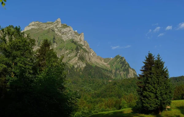 Kilátás Pilátus Hegyre Lucerne Tónál Svájcban — Stock Fotó