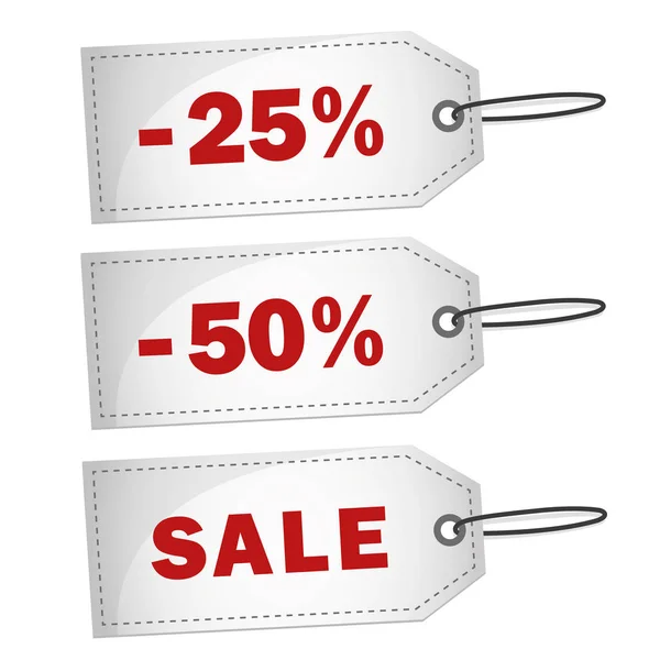 Verkauf White Label Rabatt Prozent Vektorillustration Eps10 — Stockfoto