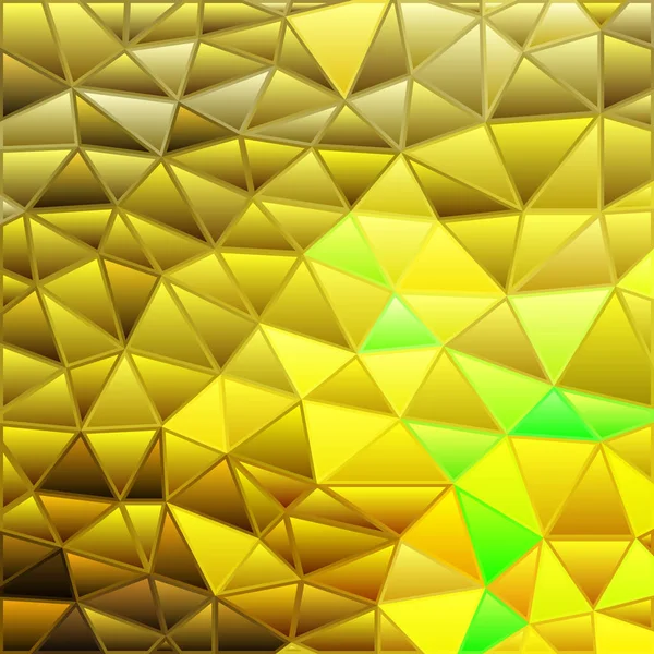 Abstrato Vetor Manchado Vidro Triângulo Mosaico Fundo Amarelo Marrom — Fotografia de Stock