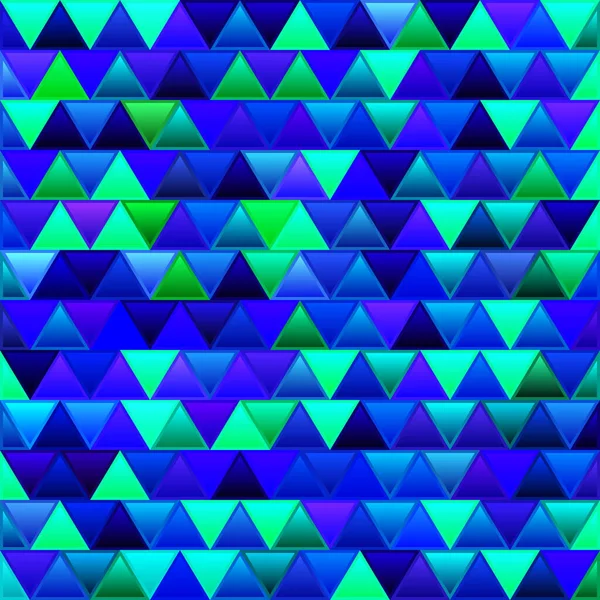 Abstracte Vector Gekleurd Glas Driehoek Mozaïek Achtergrond Blauw Groen — Stockfoto