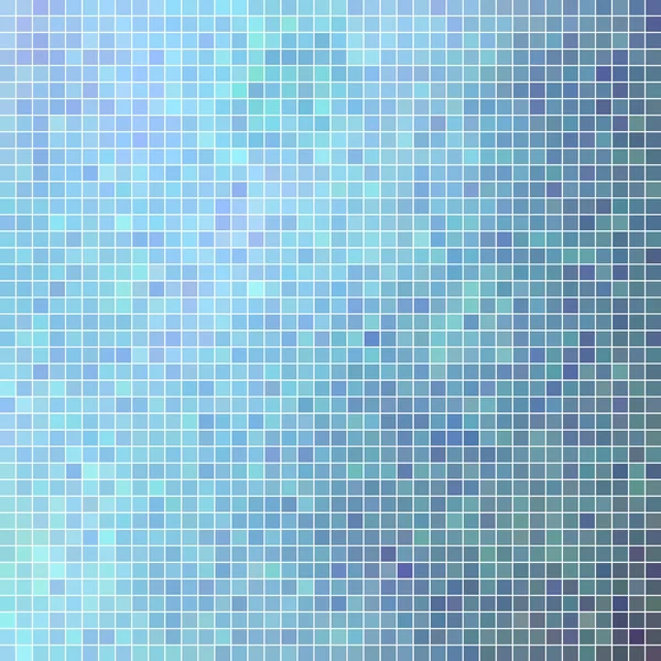 Abstrakt Vektor Kvadrat Pixel Mosaik Bakgrund Blå — Stockfoto