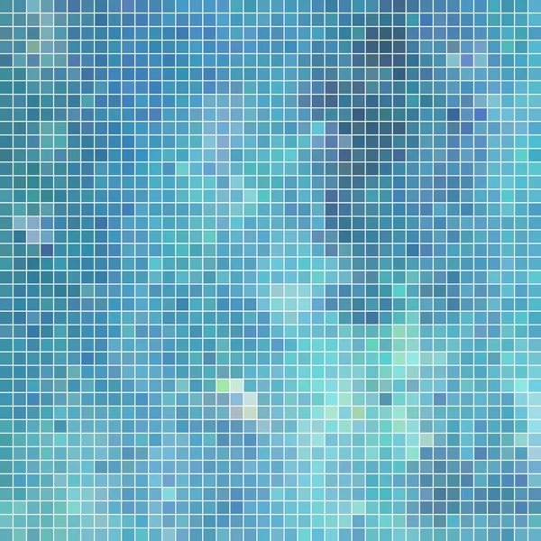 Vector Abstracto Cuadrado Pixel Fondo Del Mosaico Azul —  Fotos de Stock