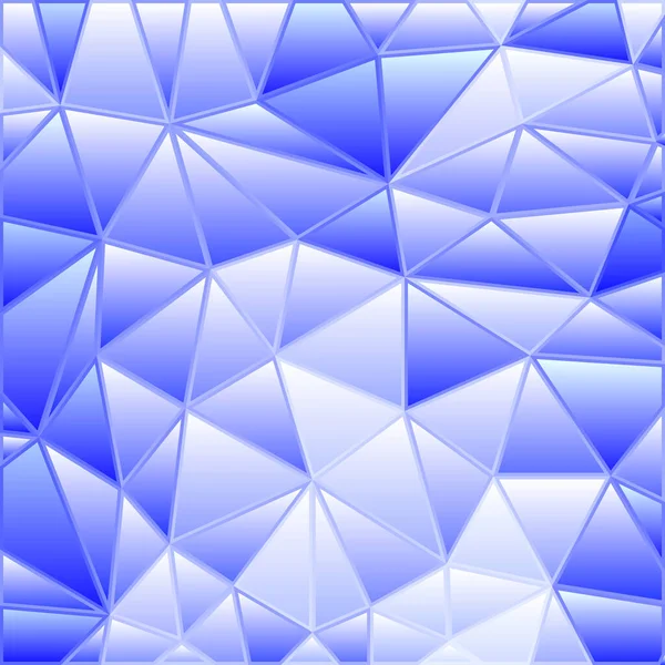 Abstrakcyjny Wektor Witraż Trójkąt Mozaika Tło Niebieski — Zdjęcie stockowe